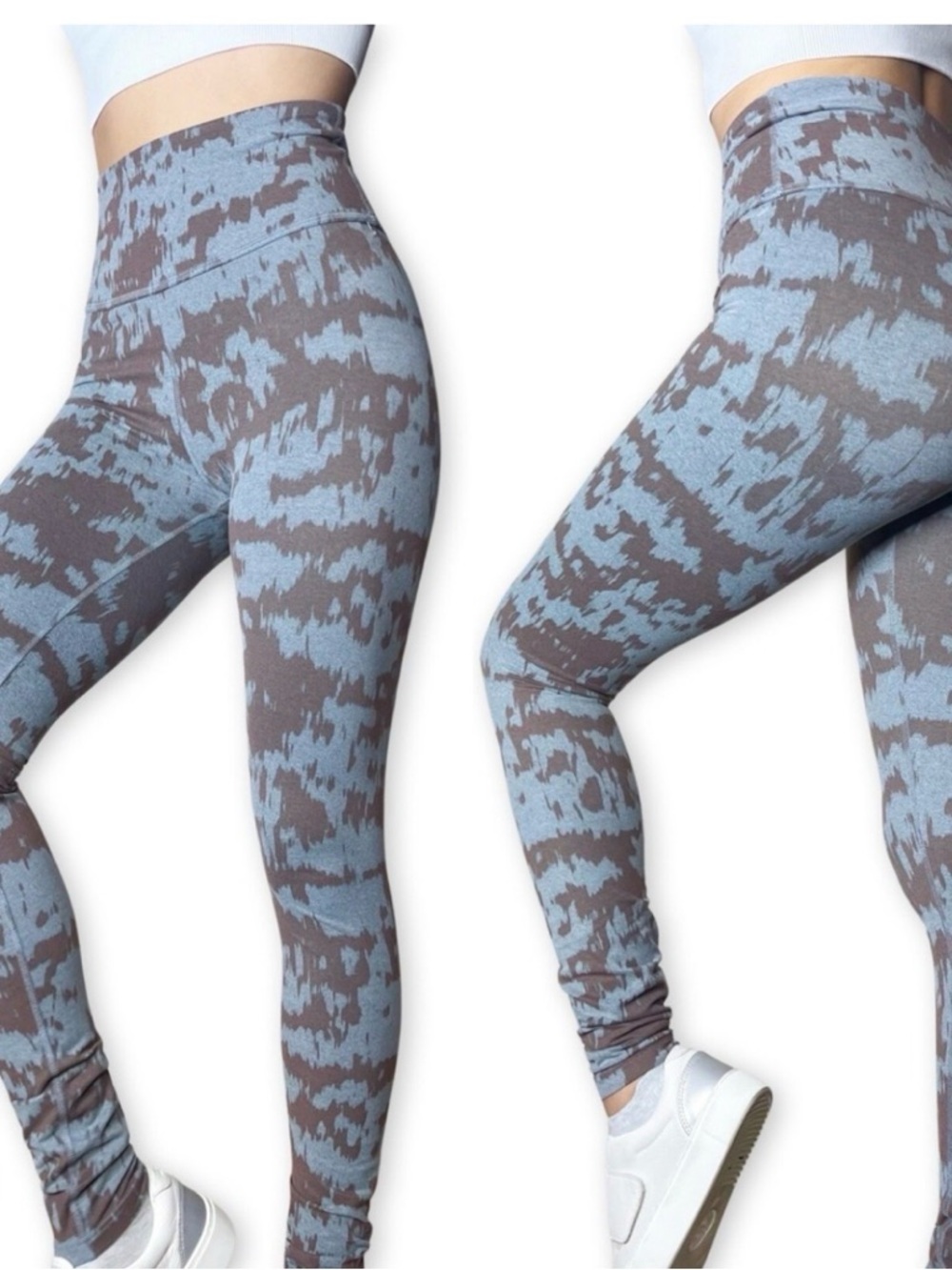 Beyond Yoga Brush Stroke Printed Buttery Soft Leggings High Waist Small‎ S Boho